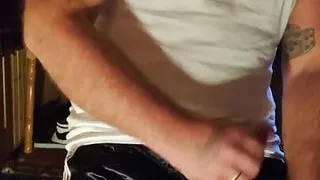 Sport pant jerkoff Adidas boner