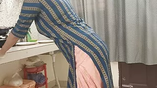Indian wife cheats on husband with step brother family sex sandal kamasutra desi chudai POV Indian in kitchen hindi aud
