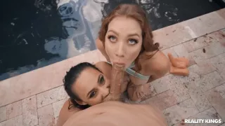 Aria Kai In Perverted Harlots Incredible Threesome Sex Movie