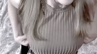 A girl in cancer pose enjoys home porn in video