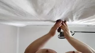 stepmom sucks my friend's cock without even suspecting it