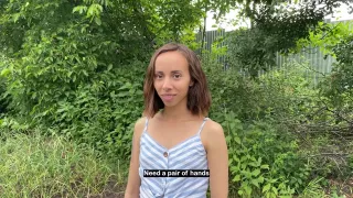 Naughty Girl Got Lost And Offered A Blowjob For Help