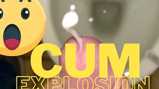 Big cum explosion slow motion