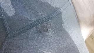 Love feeling hot piss in my gray sondico compression shorts Part 1