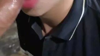 Cruising fucking in a public park with a curious hetero with a big dick he fucks my beautiful ass without a condom and he cums