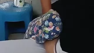 Playing and waiting a man