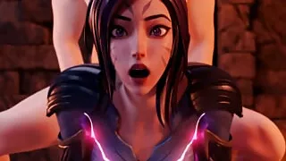 League of Legends - KDA Kai'sa Creampied Multiple Times Part 2 (Animation with Sound)