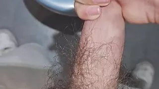 POV: I make it myself in front of the mirror and cum in the toilet