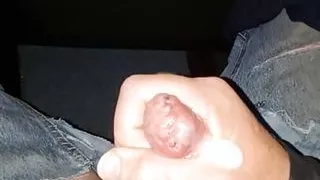 Cum through sewn foreskin