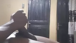 After a hot fuck with a twink, I jerk off to release my sperm