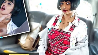 Fake Taxi Super Sexy French Student Seduces Taxi Driver for a Free Ride