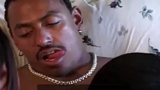 Beautiful hot blonde teen getting her tight holes fucked by two cocks