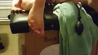 Mistress tourchering my ass dick and balls