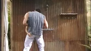 White guy with a huge cock fucks a perky breasted young slut in her wet cunt