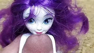 Fox doll tied to big cock toy fetish play