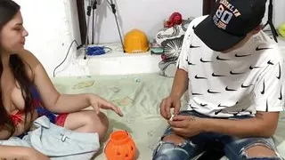 What started with a game ENDED in a GREAT FUCK with my STEPBROTHER.