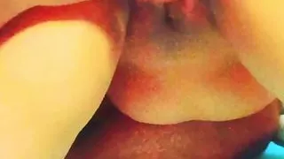 Indizona husband is hard fuck her tight sexy pussy with his hand and putting his full hand in her pussy