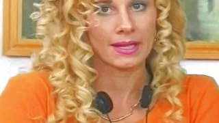 A slim blonde chick from Germany adores jumping on a hard rod