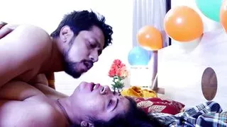 Hot couple enjoyed their anniversary night with amazing sex