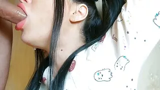 Bondage Hard Sloppy Face Fuck Deep Compilation, Oral Creampie