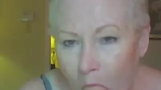 Dildo Gagging Granny Takes It Deeper And Deeper