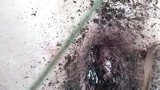 Holländischer Sex, Erniedrigung, Nackt, Sex im Freien, Öffentlicher Sex, Wald