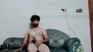 handsome dad masturbating hard