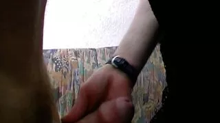 A wild German lady with dark hair gets her mouth filled in POV