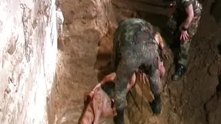 A chubby German slave gets punished by her master's