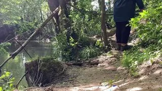 Gorgeous mother in law made me cum on the lake