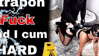 Femdom Sex Strap On Dildo Slave Dominatrix Orgasm Nylon Lingerie Real Amateur Homemade Milf Stepmom