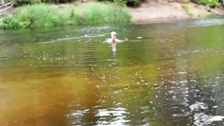 Rough threesome on the beach with 2 hot babes