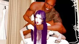 The Rock and girl trying on a wedding dress with her boyfriend 2 - Hentai Uncensored V326