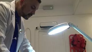 Doctor fits chronic masturbator with chastity device PREVIEW