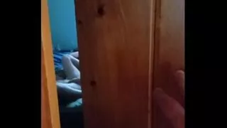 I caught my wife on camera while she was watching porn and playing with her pussy!