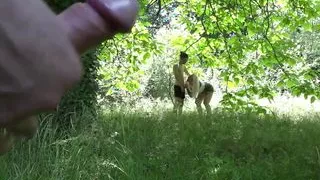 The bird watcher: Ashley More discovers 2 horny human males