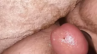 Me playing with large cock extender