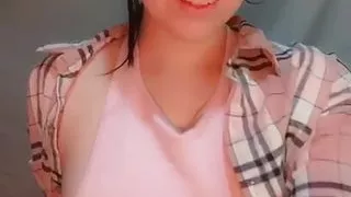 Cute solo girl gets naughty with her favorite toy