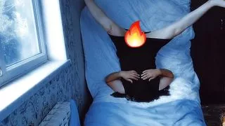 Twilight. Vampire Trans Playing At The Window For Attracting People With Her Beautiful Body Because She Is Very Hungry