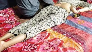 After massaging my Indian stepmother, I fucked her