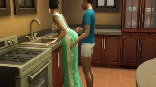 Kitchen sex in morning Hindi darty taking