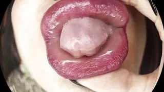 Super Huge Lips Teasing and Kissing