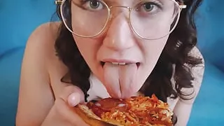 CUMINO'S PIZZA: Italian guy gets mad at Irish Slut after she brings  back home american pizza