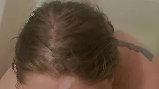 Bbw gets a facial in the bathtub