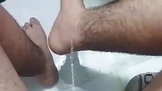 Pee shower!!