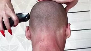 Mature cougar femdom shaving slave asmr