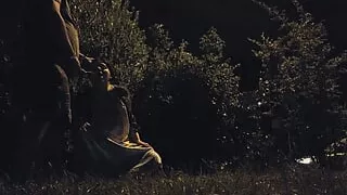 Whore Exhibitionist Wife taking piss in mouth by busy road