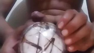 First Time Cum in cake and Eat