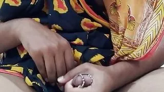 Crossdresser Saree masterbation