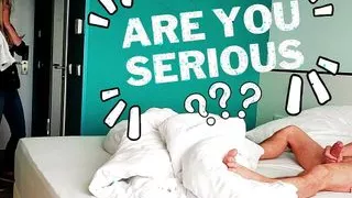 DICK FLASH. I pull out my dick in front of a young hotel maid and she agreed to jerk me off.